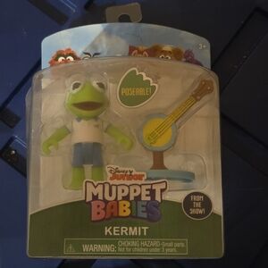 Muppet Babies Kermit The Frog Banjo Action Figure